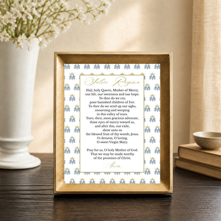 Salve Regina | Hail Holy Queen Prayer - Printable Wall Art