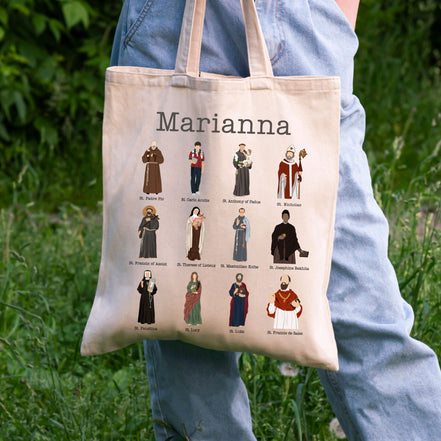 Personalized Saint Tote Bag