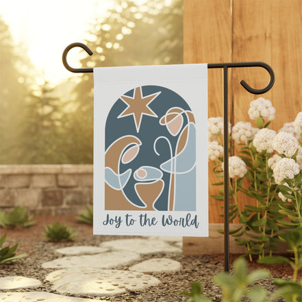 Joy to the World: Modern Minimalist Garden Flag