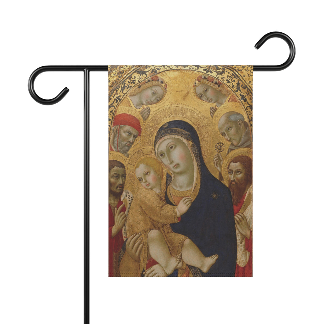 Madonna and Child: Orthodox Catholic Garden Flag