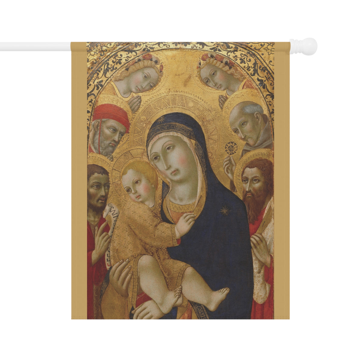 Madonna and Child: Orthodox Catholic Garden Flag