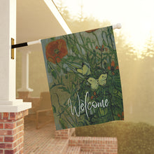 Load image into Gallery viewer, Butterflies and Poppies - Van Gogh - Garden Flag &amp; House Banner
