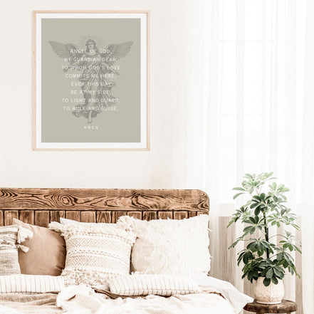 Angel of God:  Guardian Angel Prayer - Printable Wall Art