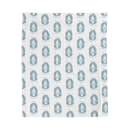 Mama Help Me - Virgin Mary White Blanket