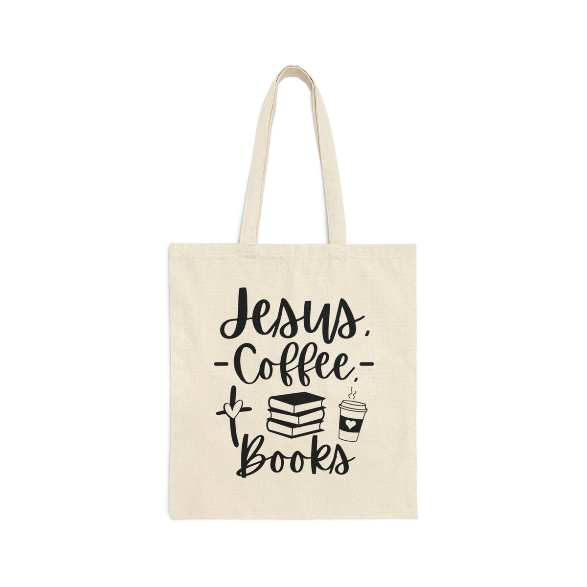Jesus, Coffee, Books - Tote Bag