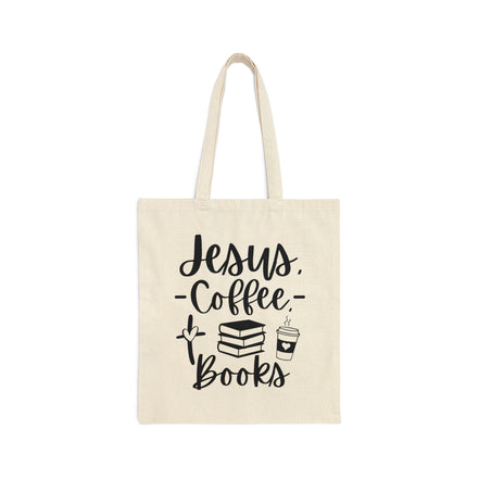 Jesus, Coffee, Books - Tote Bag