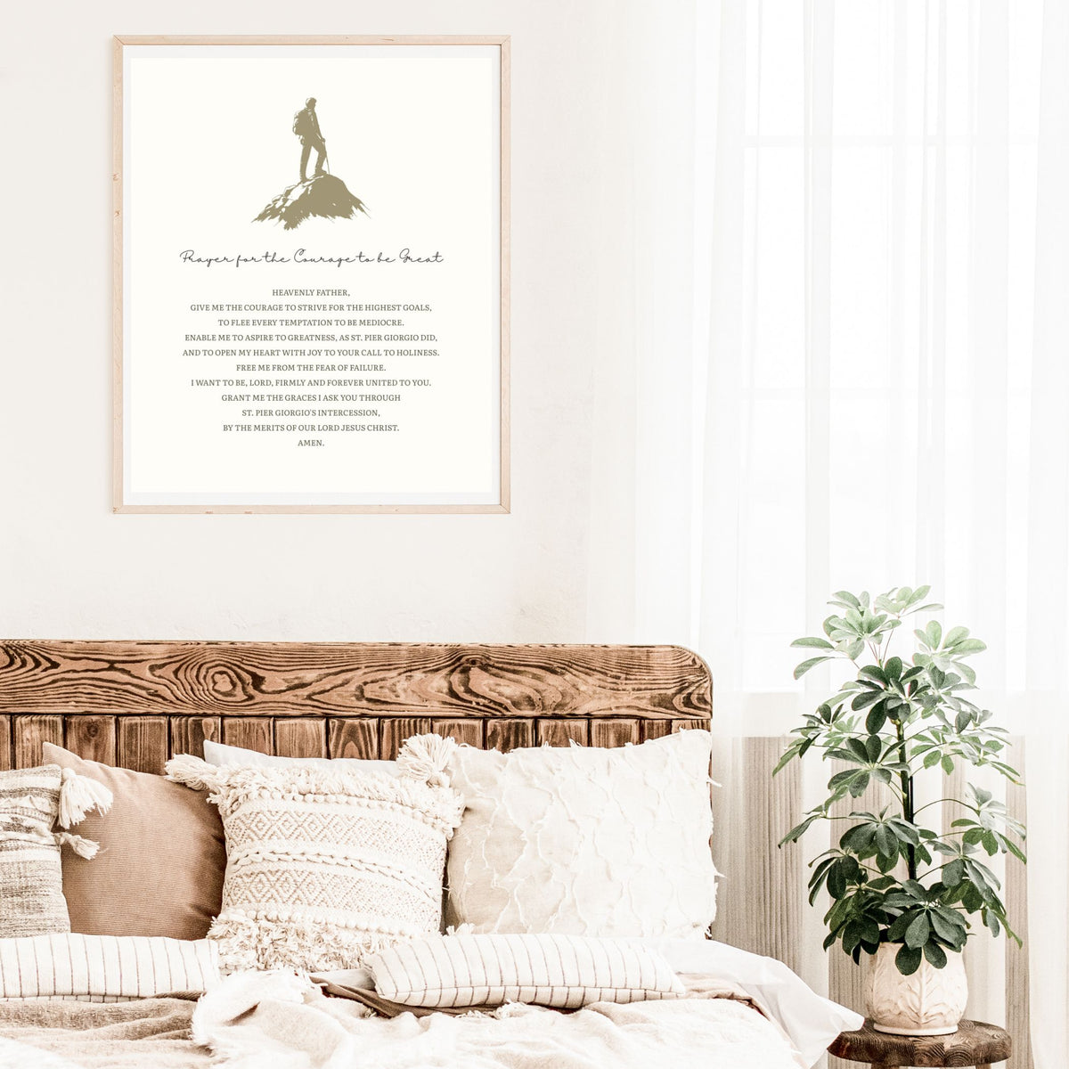 Prayer for the Courage to Be Great - St. Pier Giorgio Frassati - Printable Wall Art