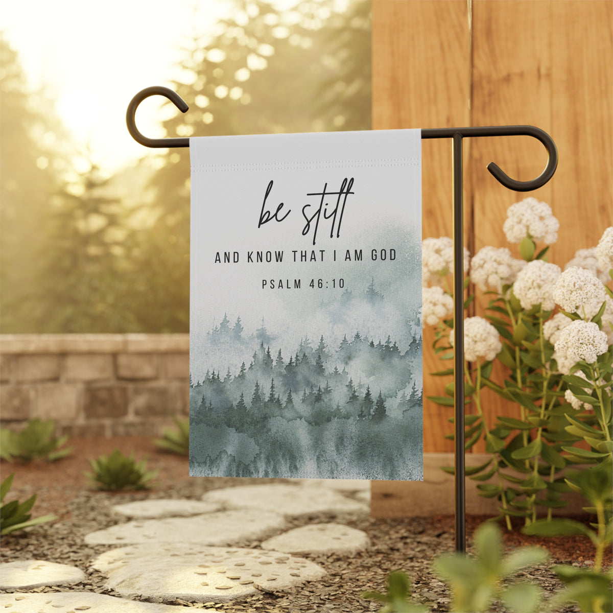 Be Still and Know That I am God - Forest - Garden Flag