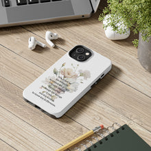 Load image into Gallery viewer, Serenity Prayer Watercolor Floral TOUGH Protective iPhone Case
