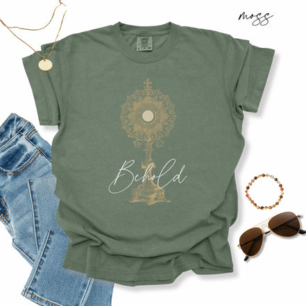 Behold Eucharistic Monstrance: Comfort Colors® TShirt