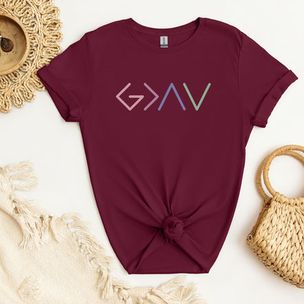 God is Greater than the Highs and Lows - Unisex T-Shirt