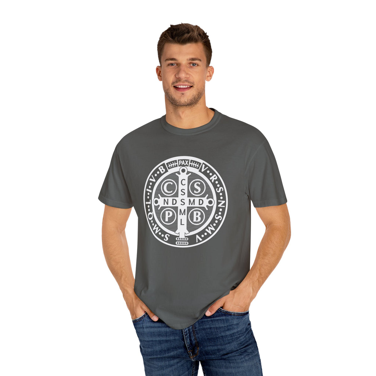 St Benedict Medal T-Shirt: Comfort Colors® Shirt