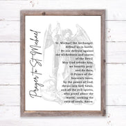 St. Michael Prayer - Vintage - Printable Wall Art