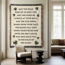Load image into Gallery viewer, Irish Blessing Woven Blanket | Tapestry
