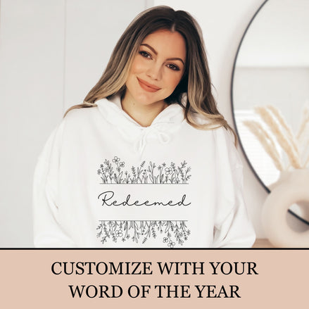 Personalized Word of the Year Hoodie