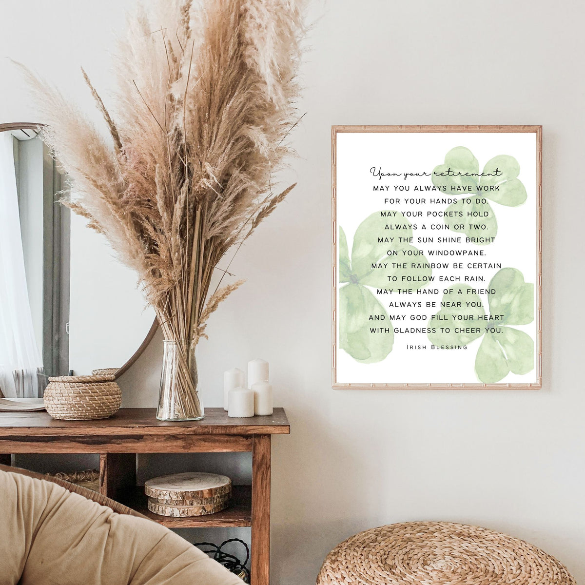 Irish Retirement Blessing - Canvas Wall Art