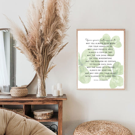 Irish Retirement Blessing - Canvas Wall Art