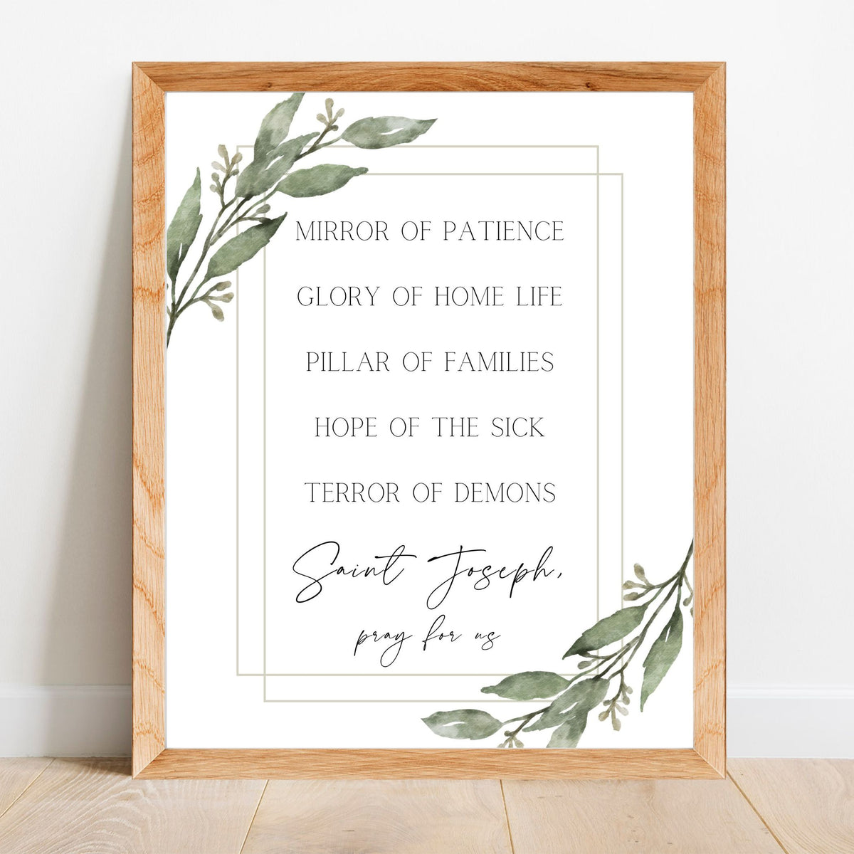 Titles of St. Joseph - Printable Wall Art