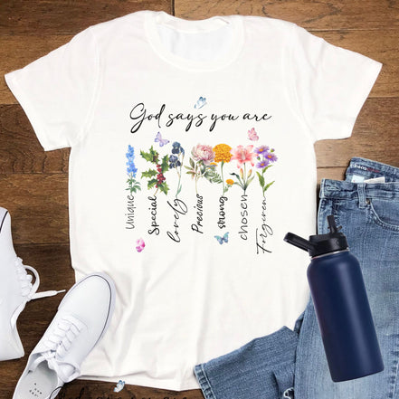 God Says You Are: Kids Crewneck T-shirt