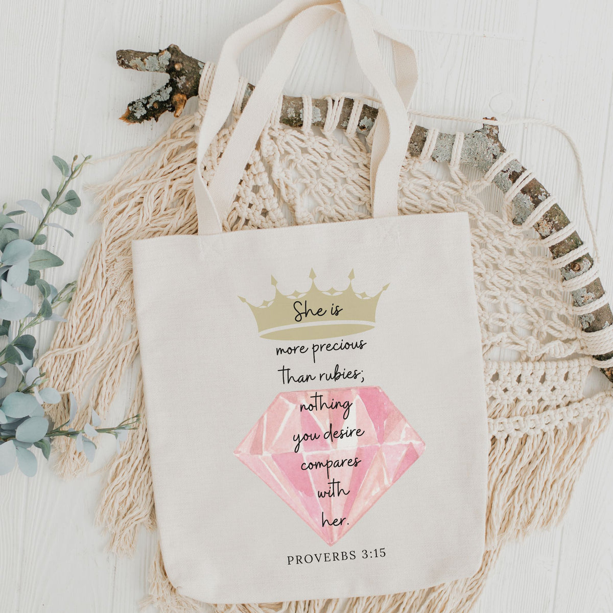 She is More Precious Than Rubies - Tote Bag