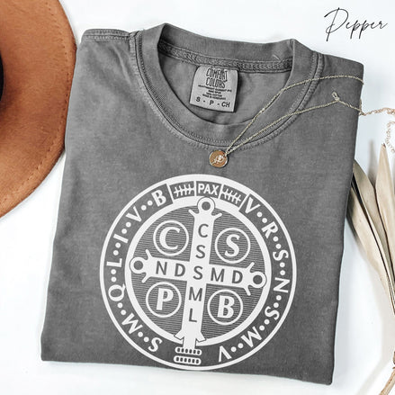 St Benedict Medal TShirt:  Comfort Colors® Shirt