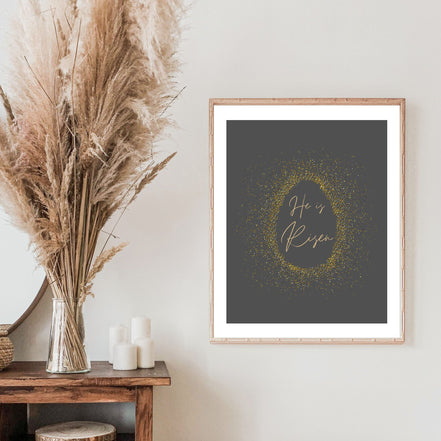 Confetti Egg - Modern Minimalist Easter Decor: Printable Wall Art