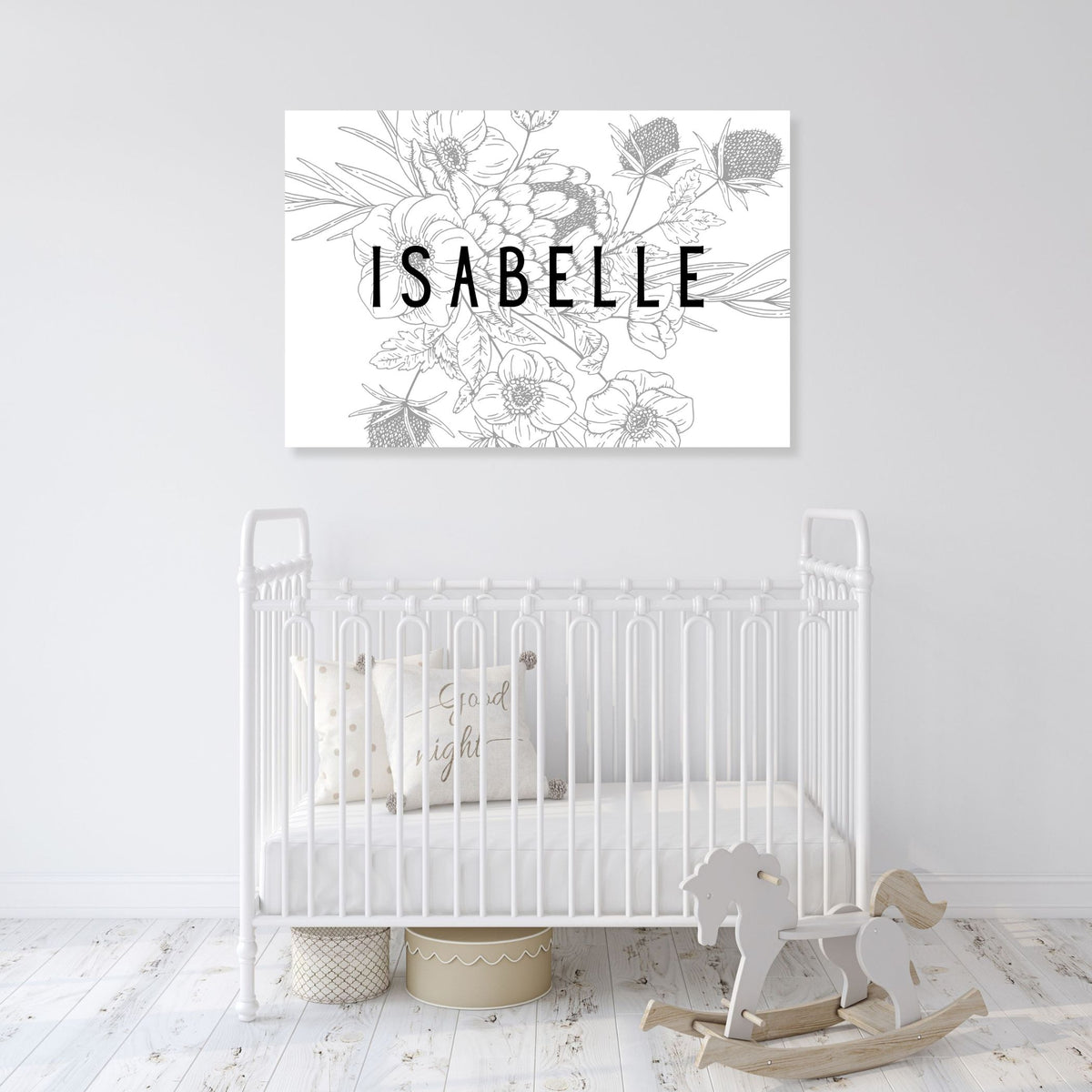 Personalized Floral Name Sign