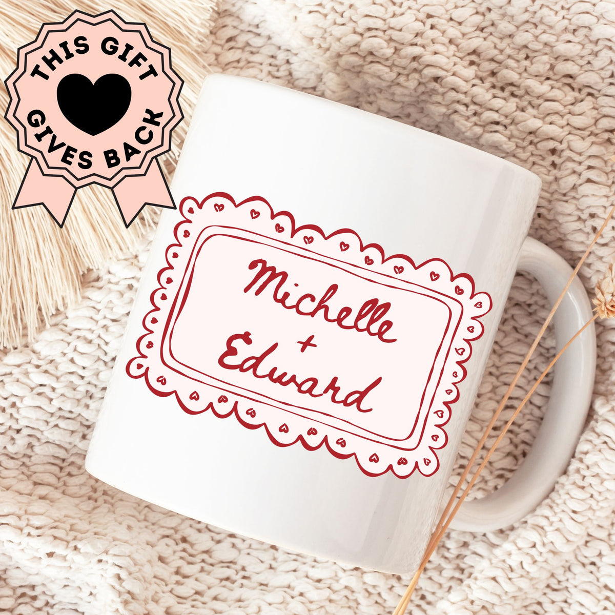 Love is Patient, Love is Kind - Personalized Couples Mug