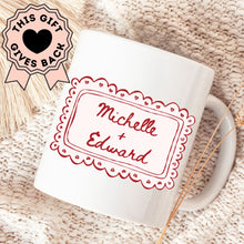 Load image into Gallery viewer, Love is Patient, Love is Kind - Personalized Couples Mug
