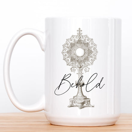 Eucharistic Adoration Mug: Behold