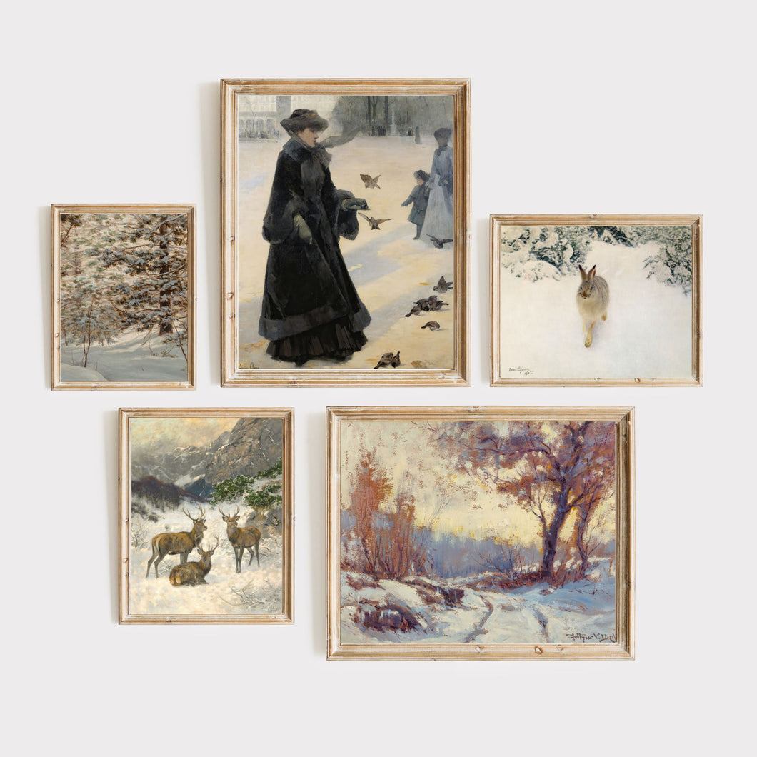 Gallery Wall Collection: Flora and Fauna of Winter