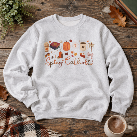 Spicy Catholic Crewneck Sweatshirt