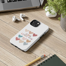 Load image into Gallery viewer, Jesus Loves You:  Tough iPhone Case
