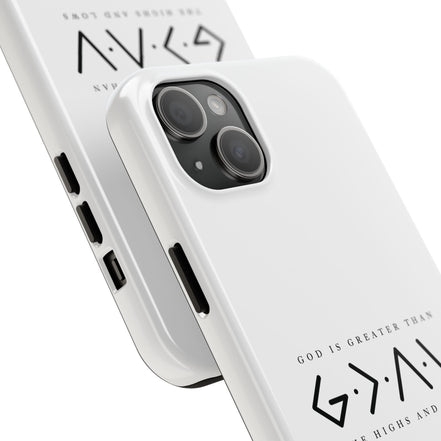 God is Greater than the Highs and Lows: TOUGH Phone Case