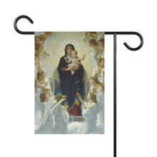 Load image into Gallery viewer, Catholic Garden Flag, Christ and the Virgin Mary with Angels,
