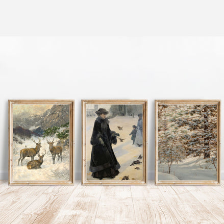 Gallery Wall Collection: Flora and Fauna of Winter