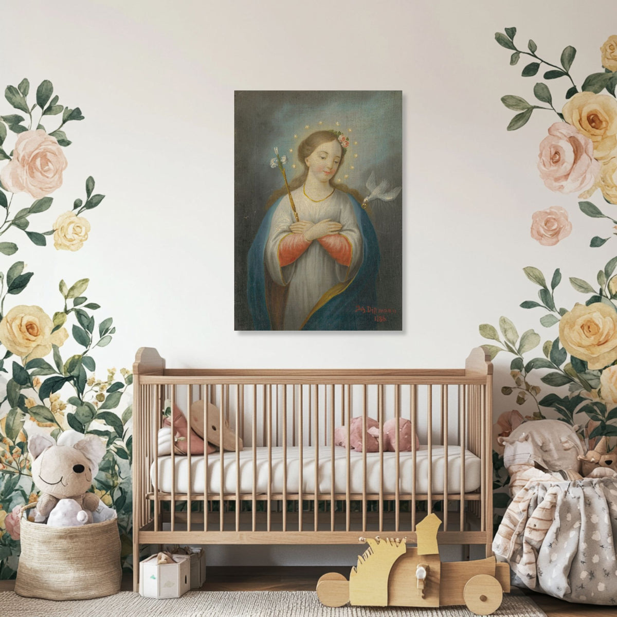 Mother Mary, Bless This Child:  Canvas Wall Art