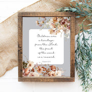 Christian Floral Motherhood Bible Verses:  Set of Printable Wall Art