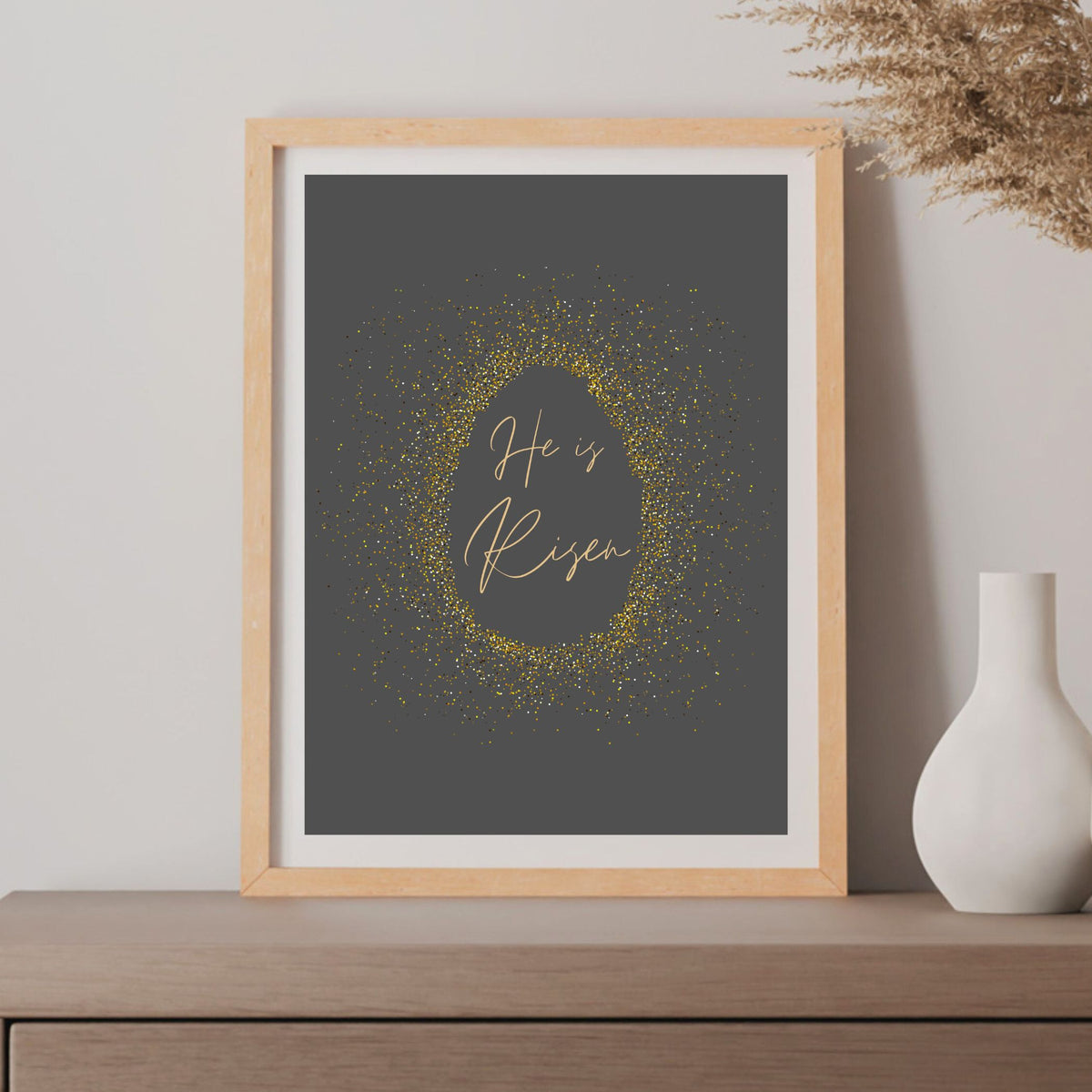 Confetti Egg - Modern Minimalist Easter Decor: Printable Wall Art