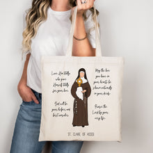 Load image into Gallery viewer, St. Clare of Assisi - Tote Bag
