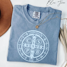 Load image into Gallery viewer, St Benedict Medal Shirt:  Comfort Colors® Shirt
