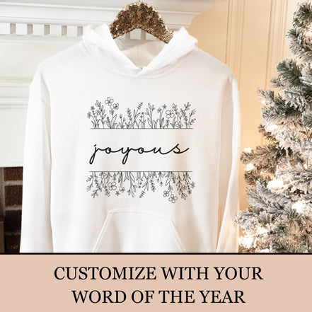 Personalized Word of the Year Hoodie