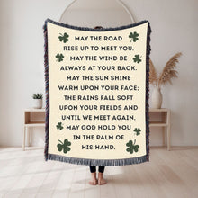 Load image into Gallery viewer, Irish Blessing Woven Blanket | Tapestry
