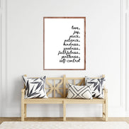 Fruit of the Spirit - Galatians 5:22-23 Handwritten - Printable Wall Art