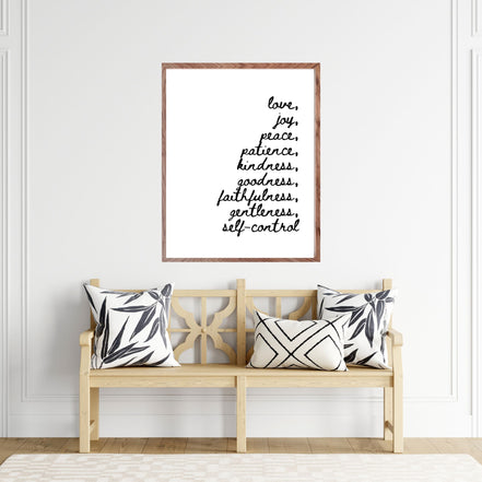 Fruit of the Spirit - Galatians 5:22-23 Handwritten - Printable Wall Art