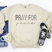 Pray for Peace Crewneck Sweatshirt