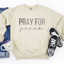 Load image into Gallery viewer, Pray for Peace Crewneck Sweatshirt

