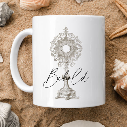 Eucharistic Adoration Mug: Behold