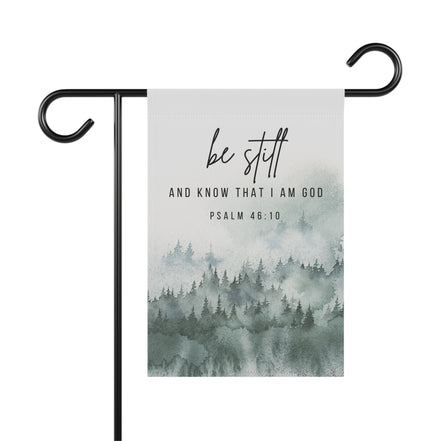 Be Still and Know That I am God - Forest - Garden Flag