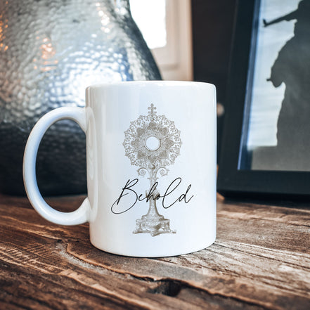 Eucharistic Adoration Mug: Behold
